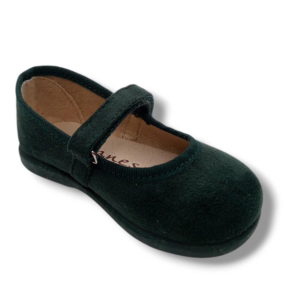 Batilas Merceditas Serratex Vulnanes Niña 160 VERDE BOTELLA CORDONETS - Imagen 3