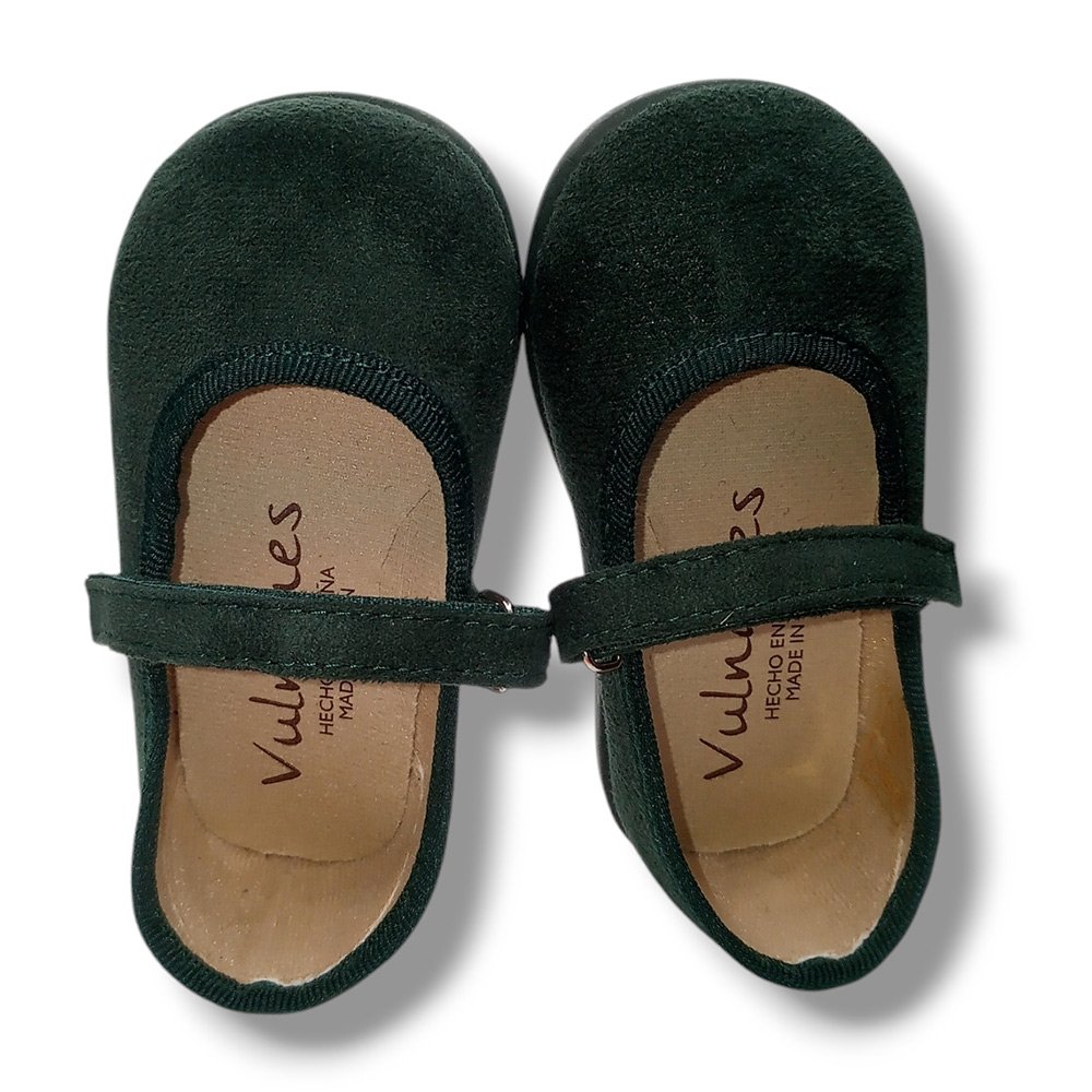 Batilas Merceditas Serratex Vulnanes Niña 160 VERDE BOTELLA CORDONETS - Imagen 6