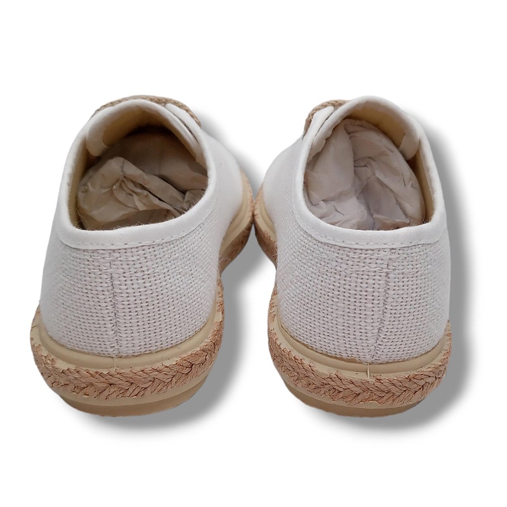 Vulpeques Zapatilla Lino Niño 1000-LC BLANCO CORDONETS - Imagen 5
