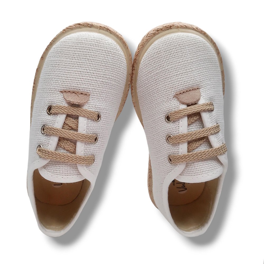 Vulpeques Zapatilla Lino Niño 1000-LC BLANCO CORDONETS - Imagen 6