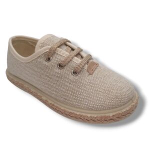 Vulpeques Zapatilla Lino Niño 1000-LC CRUDO CORDONETS