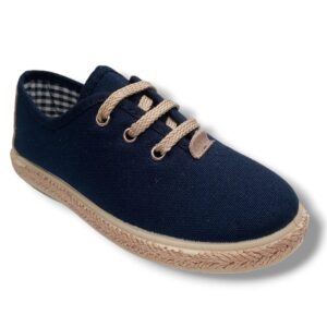 Vulpeques Zapatilla Lino Niño 1000-PS MARINO CORDONETS