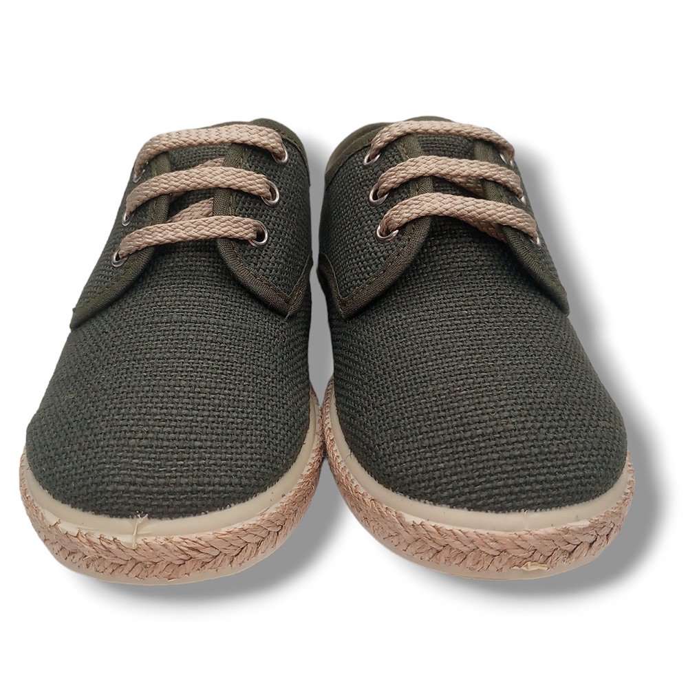 Vulpeques Zapatilla Lino Niño 1017-LC VERDE CORDONETS - Imagen 4