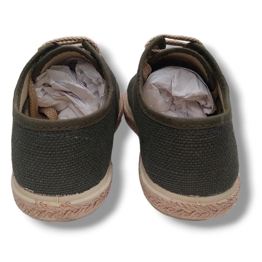 Vulpeques Zapatilla Lino Niño 1017-LC VERDE CORDONETS - Imagen 5