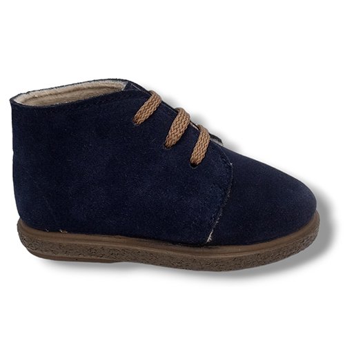 Vulpeques Botas Serraje Niño 1111-SE MARINO CORDONETS - Imagen 2
