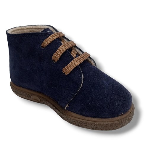 Vulpeques Botas Serraje Niño 1111-SE MARINO CORDONETS - Imagen 3