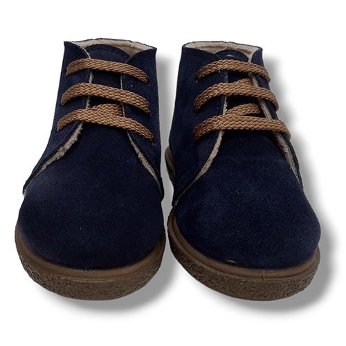 Vulpeques Botas Serraje Niño 1111-SE MARINO CORDONETS - Imagen 4