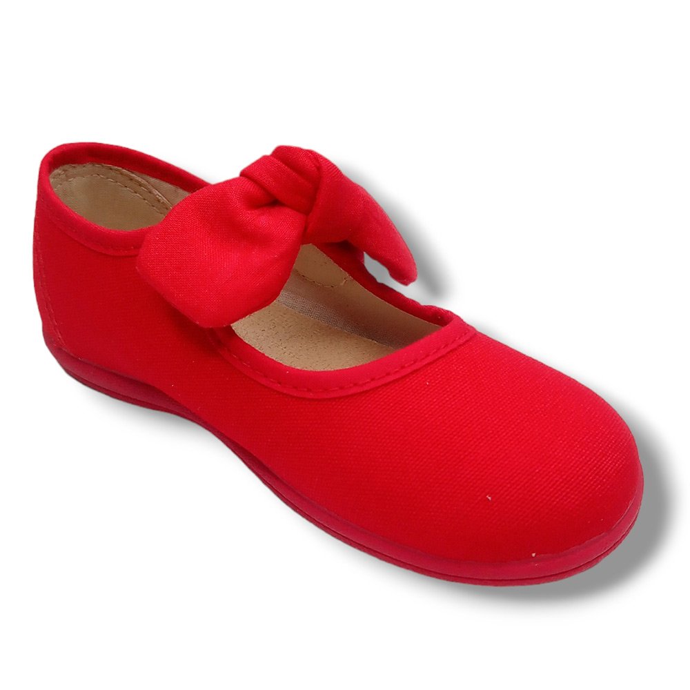 Vulpeques Merceditas Lona Niña204-P ROJO CORDONETS - Imagen 3