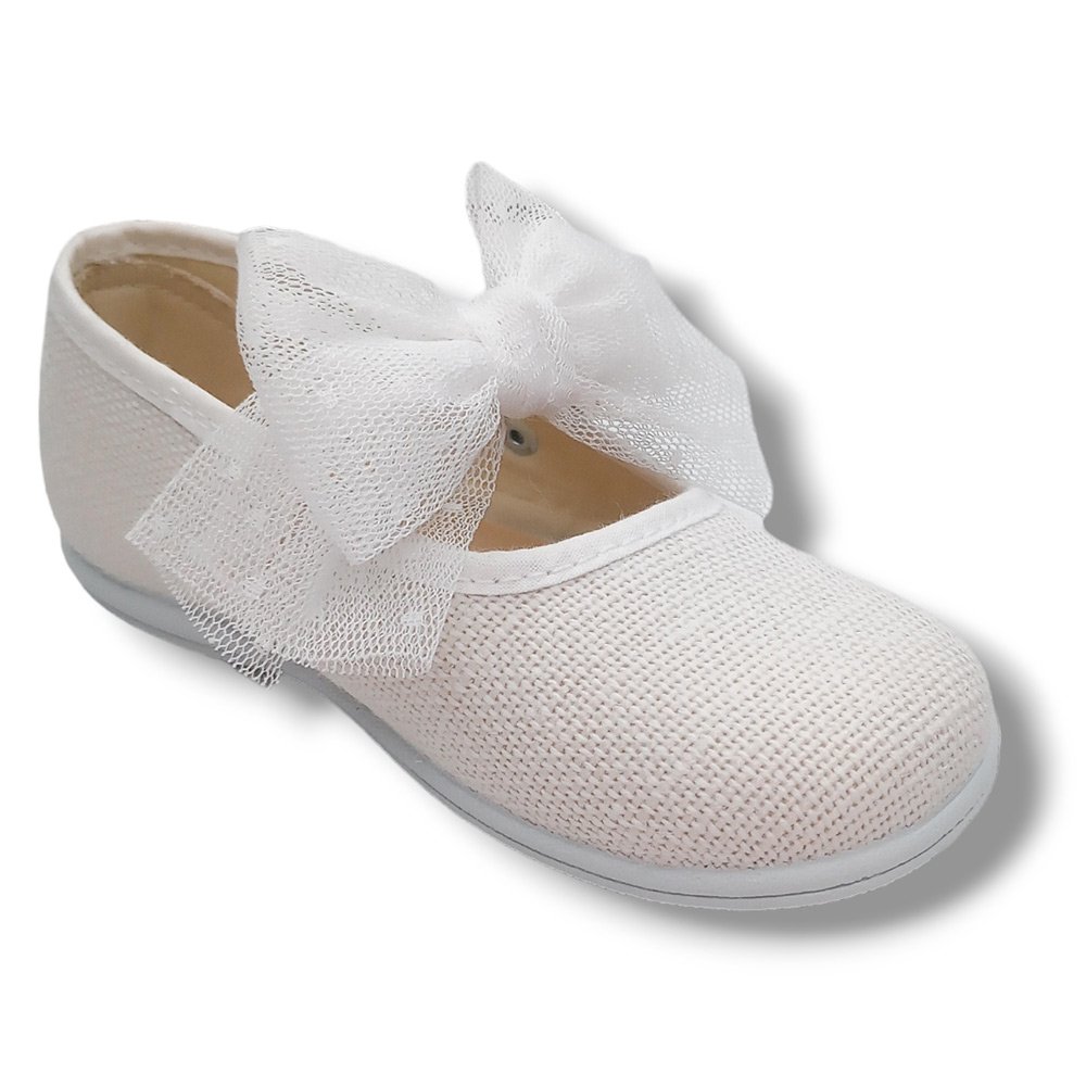 Vulpeques Merceditas Lino Niña 254-LC/7 BLANCO CORDONETS - Imagen 3