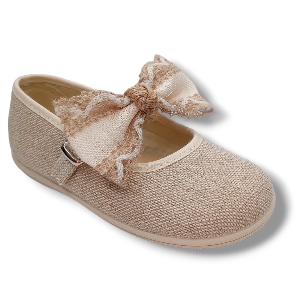 Vulpeques Merceditas Lino Niña 254-LC/4 CRUDO CORDONETS