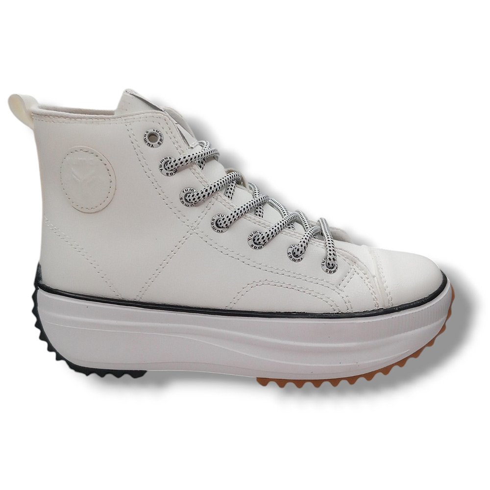 Yumas Botas Niña 47441 NAHLA BLANCO CORDONETS - Imagen 2