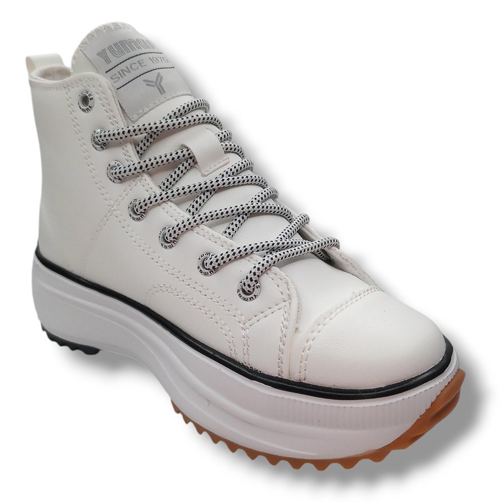 Yumas Botas Niña 47441 NAHLA BLANCO CORDONETS - Imagen 3