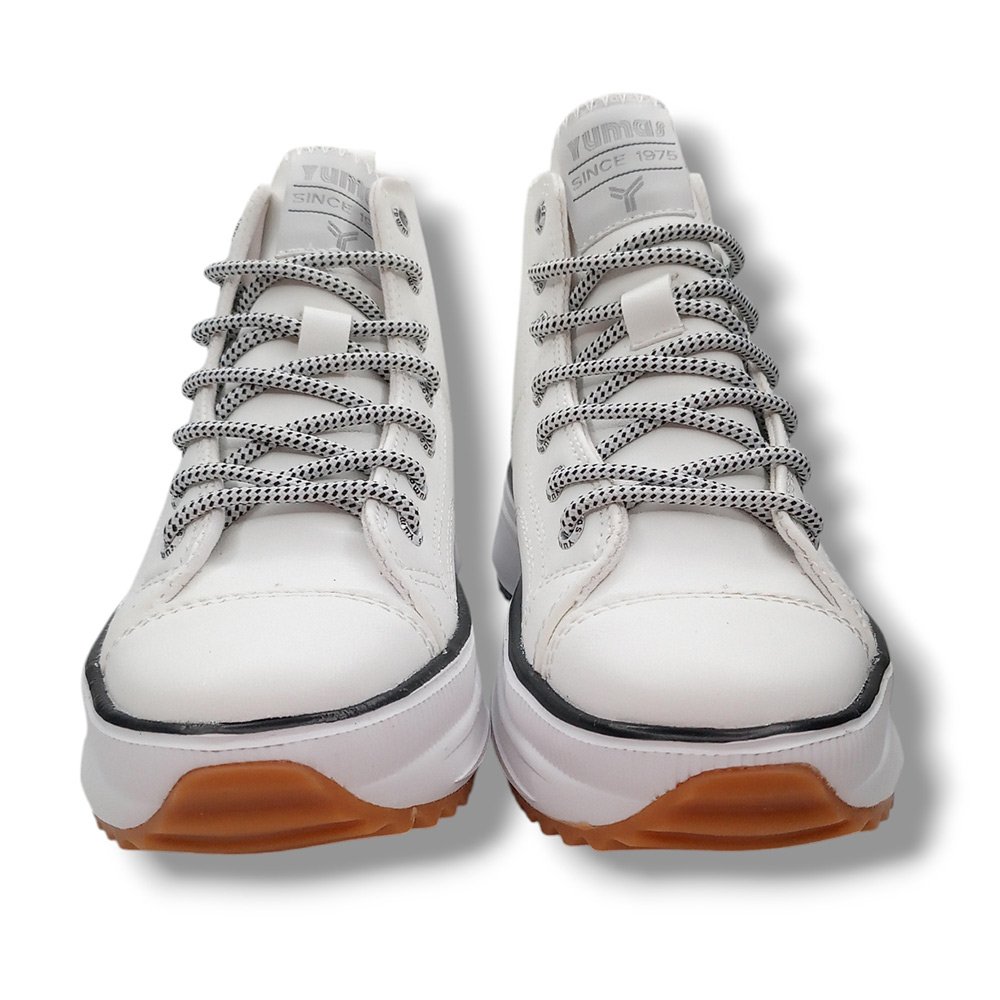 Yumas Botas Niña 47441 NAHLA BLANCO CORDONETS - Imagen 4