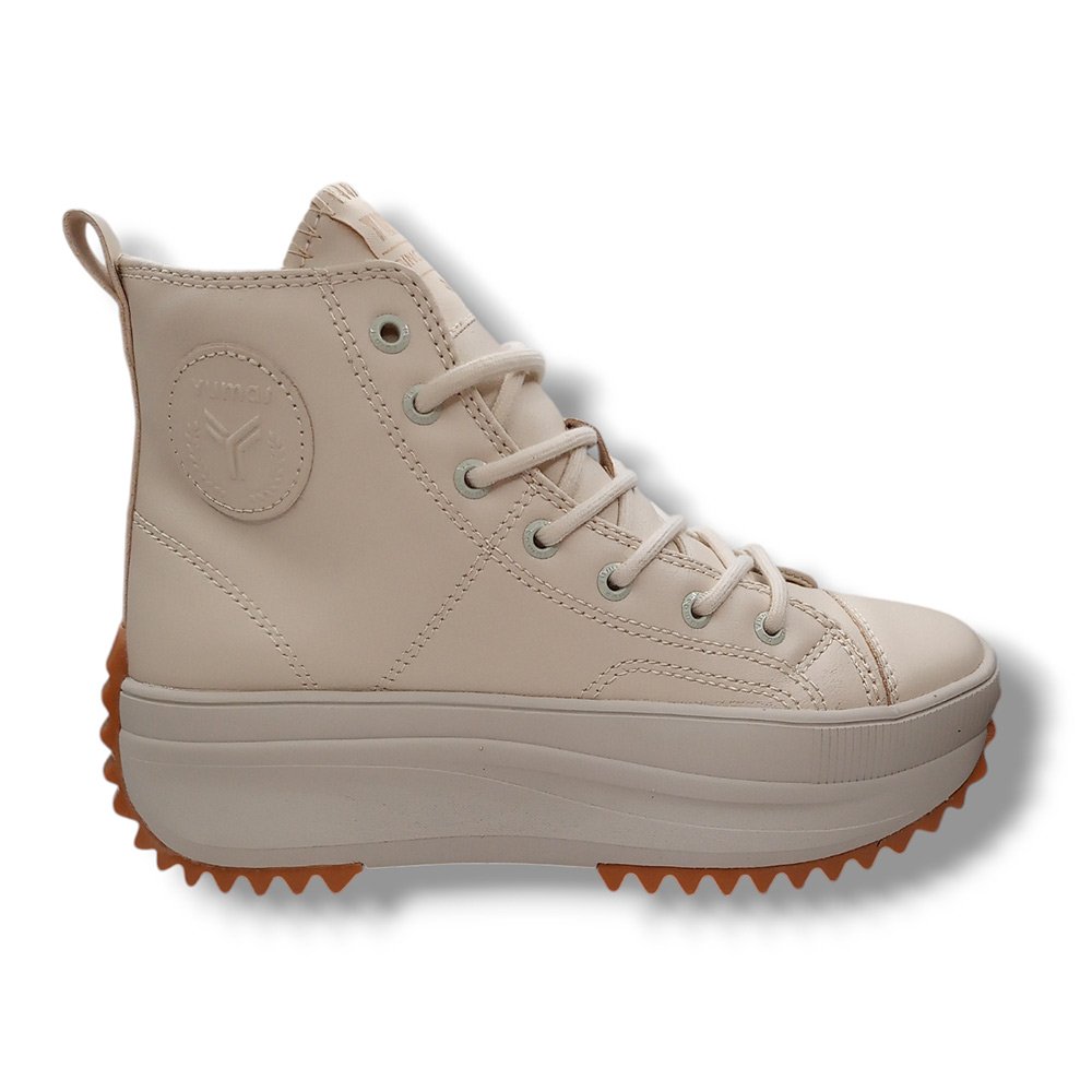 Yumas Botas Niña 51460 NAHLA BEIGE CORDONETS - Imagen 2