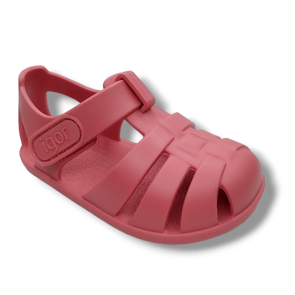 Igor Sandalia Cerrada Cangrejera S10324-383 NEMO SOLID NUEVO ROSA Niña ROYALE CORDONETS