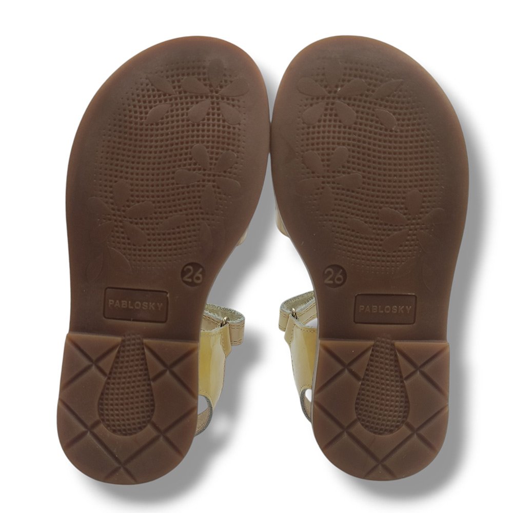 Pablosky Sandalia Abierta Niña 085539 BEIGE CORDONETS - Imagen 7