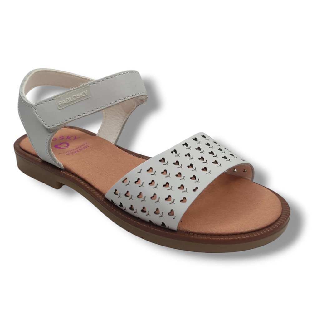 Pablosky Sandalia Abierta Niña 451500 BLANCO ROYALE CORDONETS