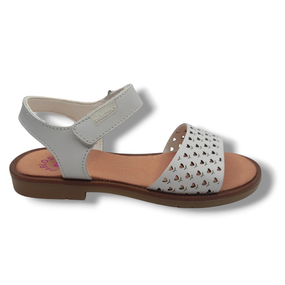 Pablosky Sandalia Abierta Niña 451500 BLANCO ROYALE CORDONETS - Imagen 2