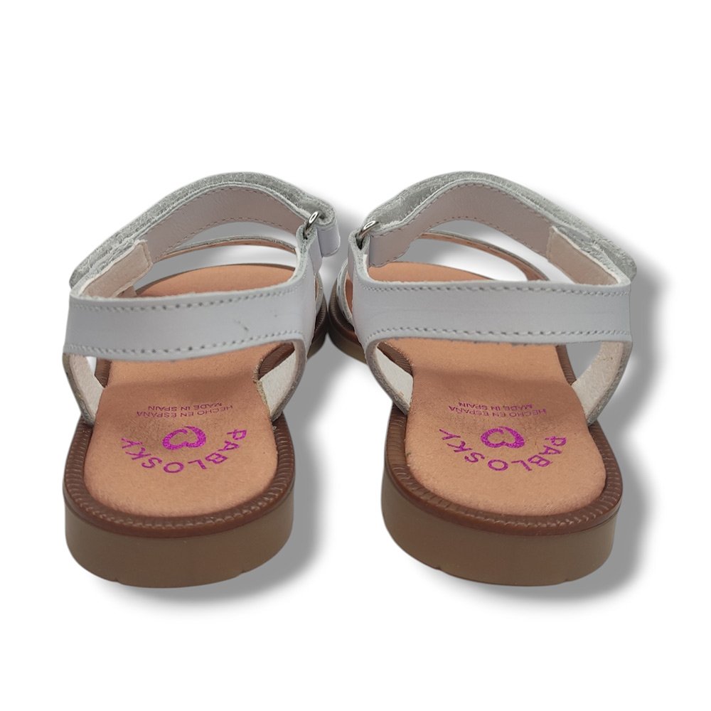 Pablosky Sandalia Abierta Niña 451500 BLANCO ROYALE CORDONETS - Imagen 5