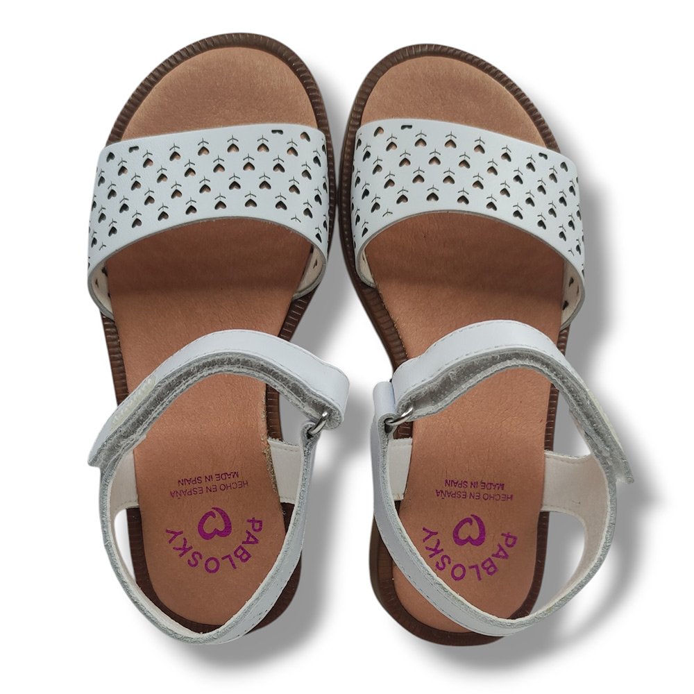 Pablosky Sandalia Abierta Niña 451500 BLANCO ROYALE CORDONETS - Imagen 6